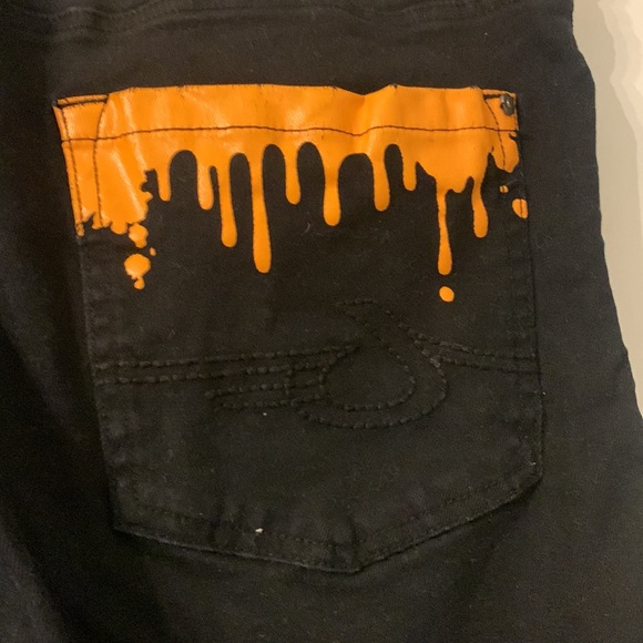 Born Fly black men’s jeans size 38 very unique - Picture 3 of 4